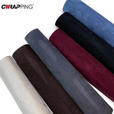 Matte Suede Fabric Vinyl Wrap Car Interior Door Panel Trim Sticky Back Film Kits picture