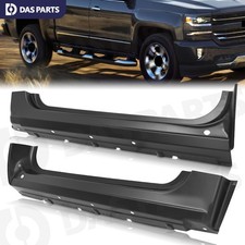 Outer Rocker Panels For 07-13 Chevy Silverado Sierra Regular Standard Cab 2Dr picture