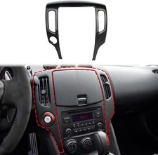 Carbon Fiber Style Central Control Navigation Frame Cover Trim For Nissan 370Z picture