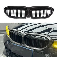 Real Carbon Fiber Front Kidney Grilles For BMW 3 Series G20 330i M340i 2019-2022 picture