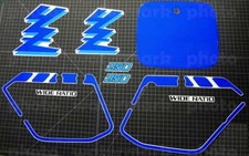 1989 Yamaha YZ250WR 9pc graphic 89' decals YZ250 BLUE pegatina sticker aufkleber picture