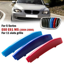 3 Color M-Sport Grille Insert Trims For BMW E60 E61 5 Series Center Kidney Grill picture
