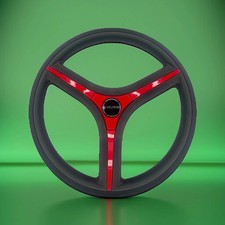Brenta Black & Red Golf Cart Steering Wheel Fits Yamaha Golf Carts picture