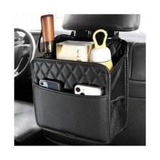 ZNDAW Car Back Seat Organizer, Foldable Leather Backseat Hanging Storage 1 pc  picture