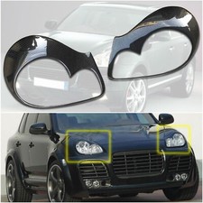 For Porsche Cayenne 955 2002-07 Carbon Fiber Eye Brow Lid Eyelid Headlight Cover picture