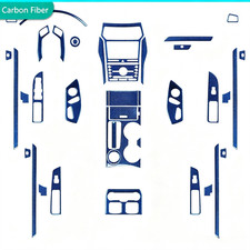 50Pcs Blue carbon fibre kit full car intrior coverage for Ford Explorer 2013-19 picture