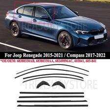 For BMW 3 Series G20 330i M340i 19-2025 10PCS Black Car Window Trim Strip Cover picture