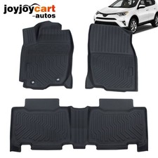 OE Fit 2013-2018 Toyota RAV4 Floor Mats All-Weather TPE Rubber Carpet Liner 3pcs picture
