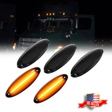 OE-Spec Amber LED Raised Roof Clearance Marker Lights For Freightliner Cascadia picture