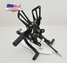 US Black Rearsets Footpegs Rearset For Suzuki Gsxr 600/750 00-05 GSXR1000 01-04 picture
