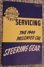 Rare Vintage 1949 Chevrolet Passenger Car Steering Gear Service Manual Original  picture