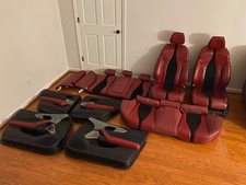 2021-2025 ACURA TLX FULL INTERIOR SET SWAP RED ALCANTARA LEATHER SEATS OEM picture
