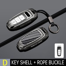 For Audi A3 A6 A7 A8 Q7 Q8 S3 S7 S8 S6 Key Fob Case Key Chain Cover Accessories picture