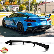 For 2020-2027 Chevrolet Corvette C8 Rear High Wing Spoiler Gloss Black Body kit picture