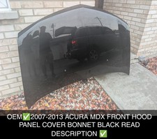 OEM✅2007-2013 ACURA MDX FRONT HOOD PANEL COVER BONNET BLACK READ DESCRIPTION ✅ picture