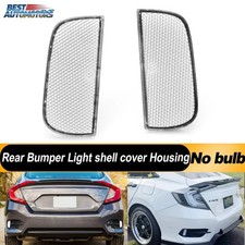 2x Clear Rear Bumper Reflector Lens Assy For 2016-2021 10th Gen Honda Civic picture