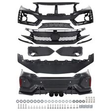 Type R Style Bumper Cover Kit Fit For 2016-2021 Honda Civic Sedan 10th picture
