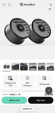 Set of 4 HALOBLK : Halodisc 2 - H Industry Tesla Wheel Covers for Model 3 19 in” picture