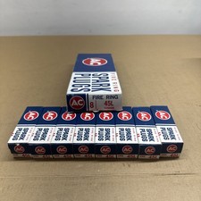 —VINTAGE— 8 NOS AC 45L Spark Plugs Fire Ring 1559483  picture
