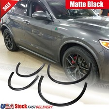 For Alfa Romeo Stelvio 2017+ 4PCS Matte Black Wheel Arch Fender Flares Trim Lips picture