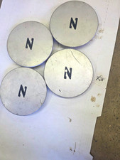 85-89 Nissan 300zx Center Caps Silver With Black Z picture