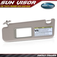 Beige Driver Side Sun Visor with Extender & Mirror for Toyota 4Runner 2004-2008 picture