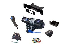 Kawasaki Mule SX XC Winch and Mount Plate Kit 2017-2023 4500 lbs KFI UTV 400 picture
