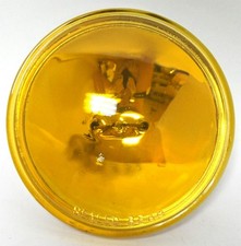 HardDrive 4.5 Inch Sealed Beams Amber Non-Fluted 12V/35W Each For Harley 38-525 picture