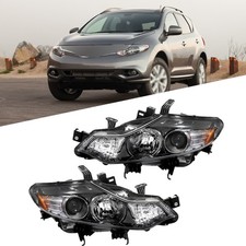 New RH&LH Headlights Headlamps Set Fit For 2009-2014 Nissan Murano Halogen Clear picture