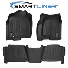 SMARTLINER Custom Floor Mats Black For 00-07 Silverado/Sierra Crew Cab / SUV picture