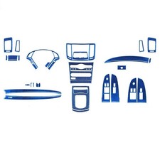 42Pcs Blue Carbon Fiber Full Interior Kits Trim For Infiniti G37 Coupe 2010-2013 picture