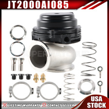 44mm Universal V-Band External Turbo Wastegate +Spring + Bolts+Clamps Black picture