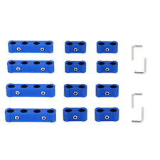 Universal Spark Plug Ignition Wire Separator Divider 8mm 9mm 10mm Car Blue 12Pcs picture