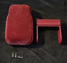 🔥91-96 Dodge Dakota Armrest Red Cloth Nice Rare OEM picture