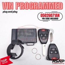 2008-2012 Jeep Liberty Wrangler Immobilizer 05026071AR Programmed Plug & Play. picture