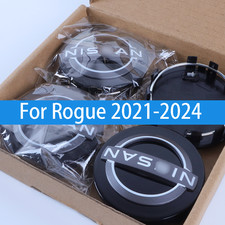 4PC 63mm For Rogue 2021-2024 Wheel Center Hub Caps Black Gloss 40342-6TA1A picture