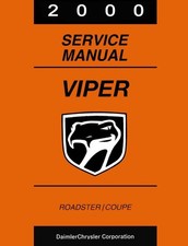2000 Dodge Viper Shop Service Repair Manual picture