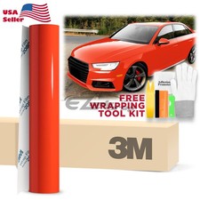 Genuine 3M 2080 G13 Gloss Hot Rod Red Vinyl Wrap Vehicle Film Decal Sheet Roll picture