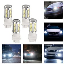 4Pcs White 33SMD 3157 3457 3057 Signal Backup Reverse Tail Turn LED Light Bulb picture