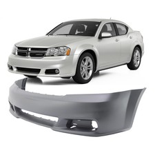 2011-2014 Dodge Avenger Sedan Primed Front Bumper Cover CH1000996 68081991AB picture