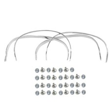1966~1967 Pontiac GTO Wheel Well Opening Moldings 4 Pieces Set w/ Screws - M1561 picture