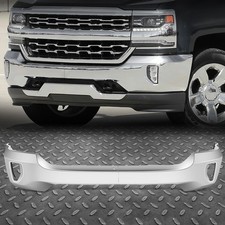 Front Chrome Bumper Face Bar w/ Fog Light Holes for 16-19 Chevy Silverado 1500 picture