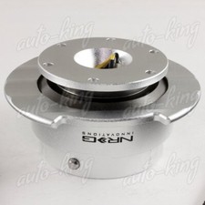 NRG SILVER SRK-250SL BALL LOCKING STEERING WHEEL GEN 2.5 QUICK RELEASE ADAPTER picture