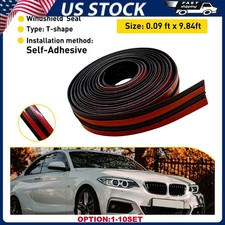 3M/10FT Rubber Front Rear Windshield Panel Seal Strip Sealed Moulding Trim 1-10X picture