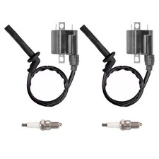 2X IGNITION COIL +Spark Plug FOR Kawasaki 2008-2012 EX250 250 Ninja picture