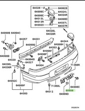 Brand NEW  Mitsubishi 3000GT Genuine OEM License Bracket MB935238 picture