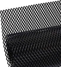 AggAuto 47x16 inches Car Pickup Truck Grill Mesh 6x12mm Rhombus, Black picture