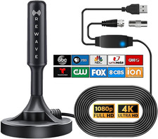 Rewave Antena Upgraded Version, TV Antenna Signal Booster, Black picture