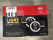 5x7 7x6 LED Headlights Pair Halo DRL H6054 Jeep Cherokee XJ Wrangler YJ Comanche picture