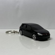RARE KEY CHAIN BLACK VOLKSWAGEN GOLF GTI MK6 CUSTOM LIMITED EDITION 2010-2014 picture
